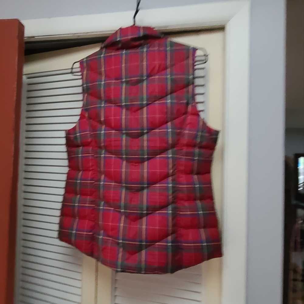 LANDSEND Puffer Vest BNWT XS plaid - Picture 8 of 15